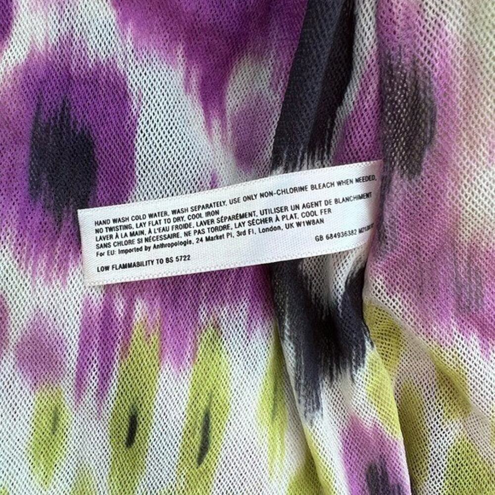 Anthropologie multicolored dress a line Women size M A000280 - Picture 10 of 10